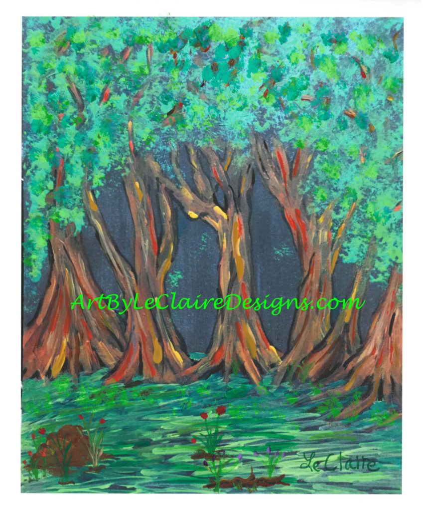 Neon Forest Embellished w 8x10