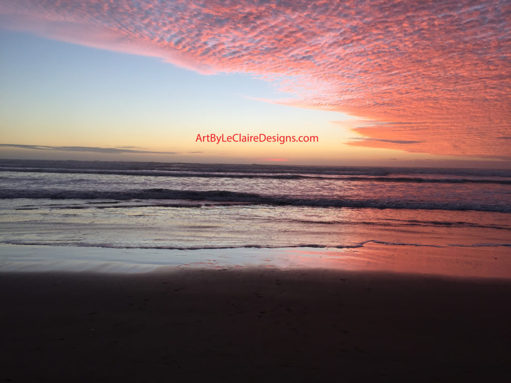 Red Sunset Pismo Beach 24x18 ppi