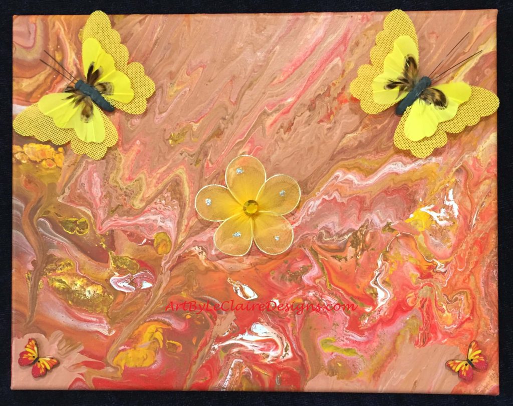 Yellow Butterfly Pour w